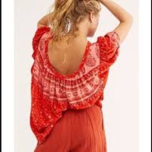 Free People Paisley Top